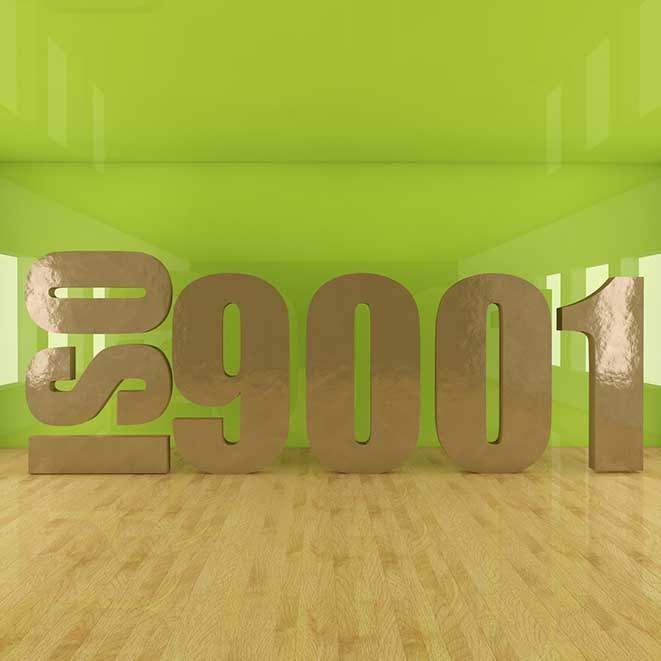 ISO 9001 certificate